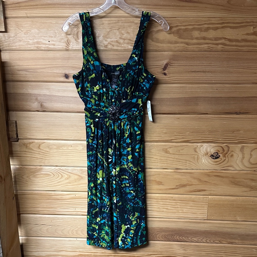 Bisou Bisou NWT Elegant Multicolor Sleeveless Dress Size 10